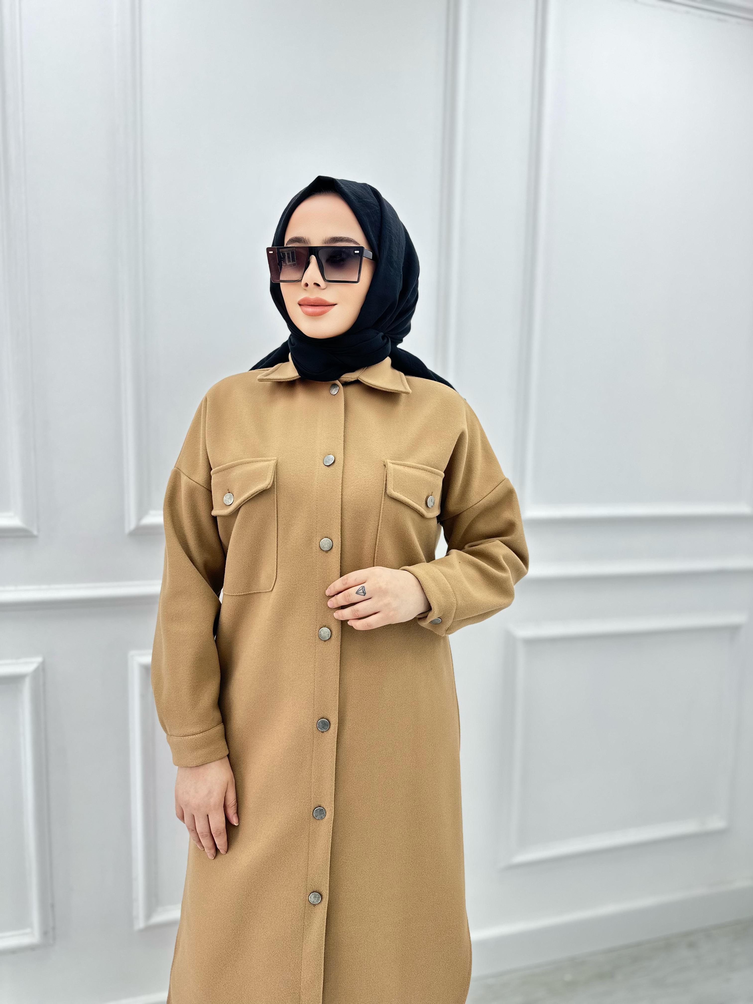Uzun Gömlek 7793 Taba