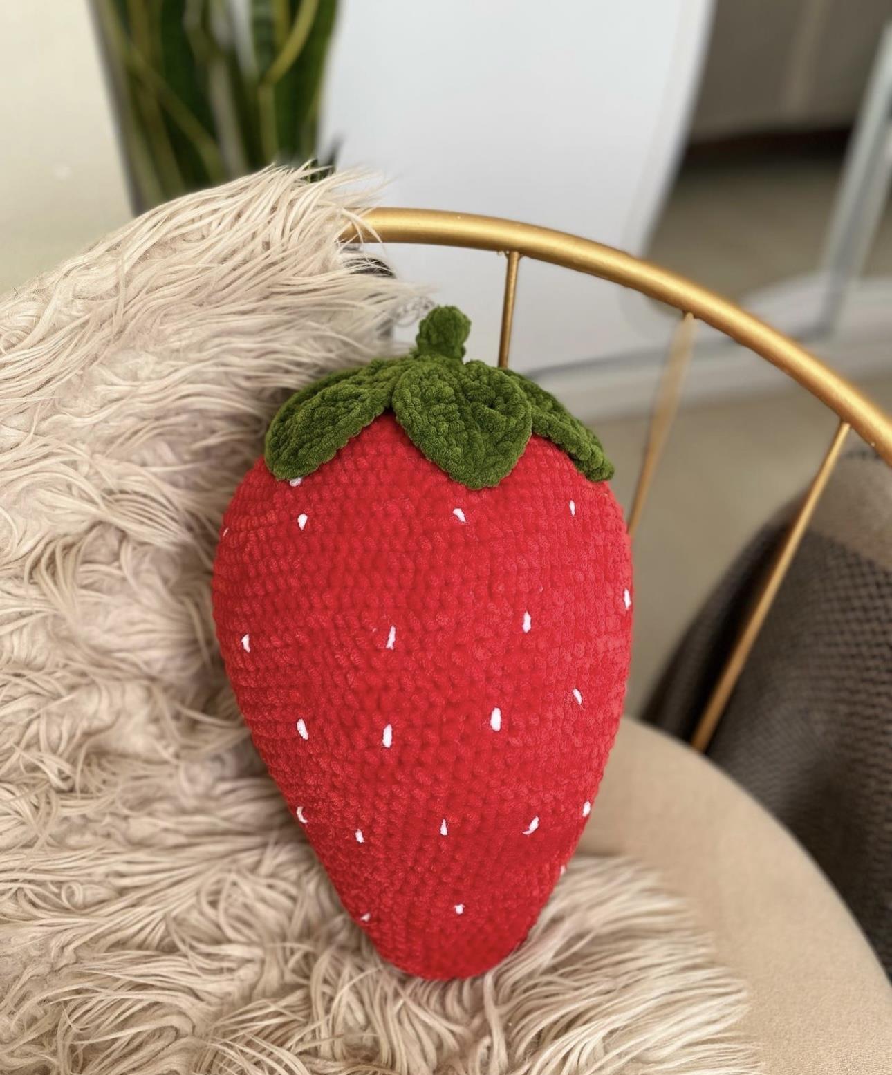 Strawberry Plush Pillow