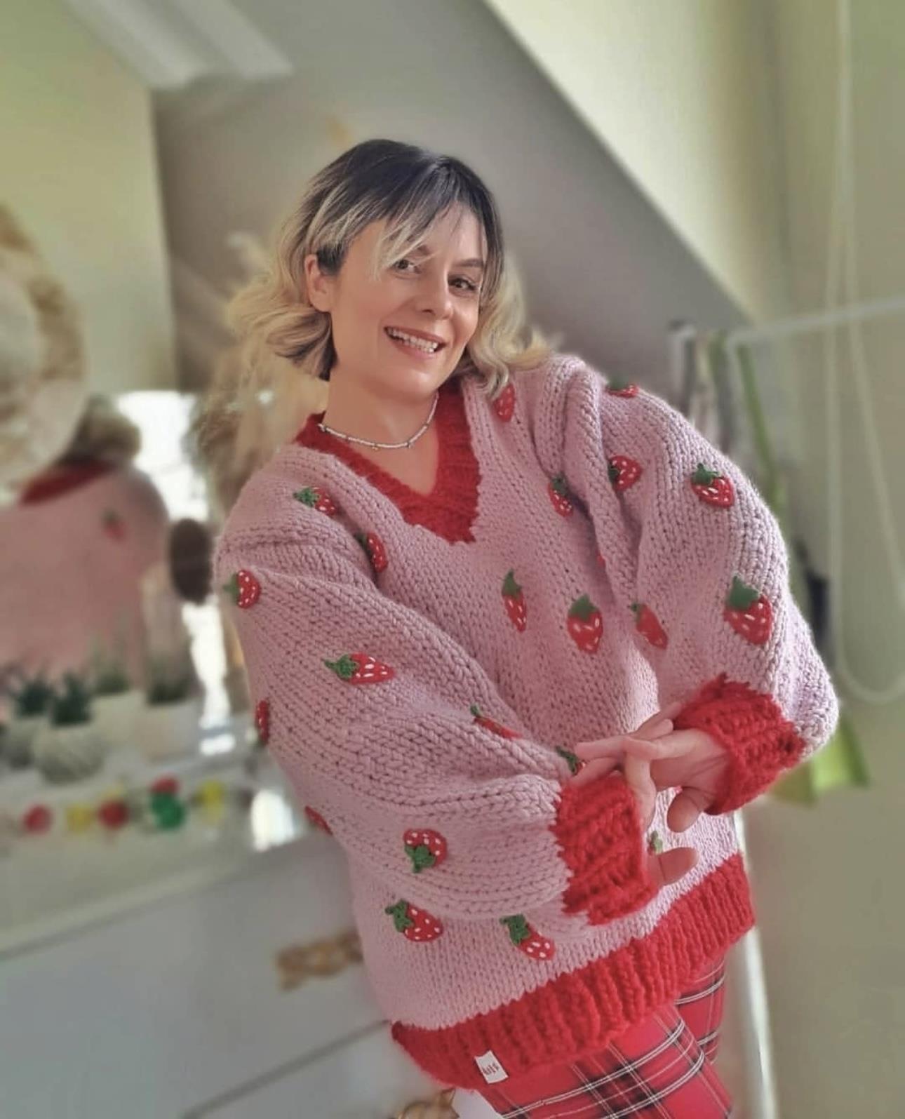 Strawberry Sweater