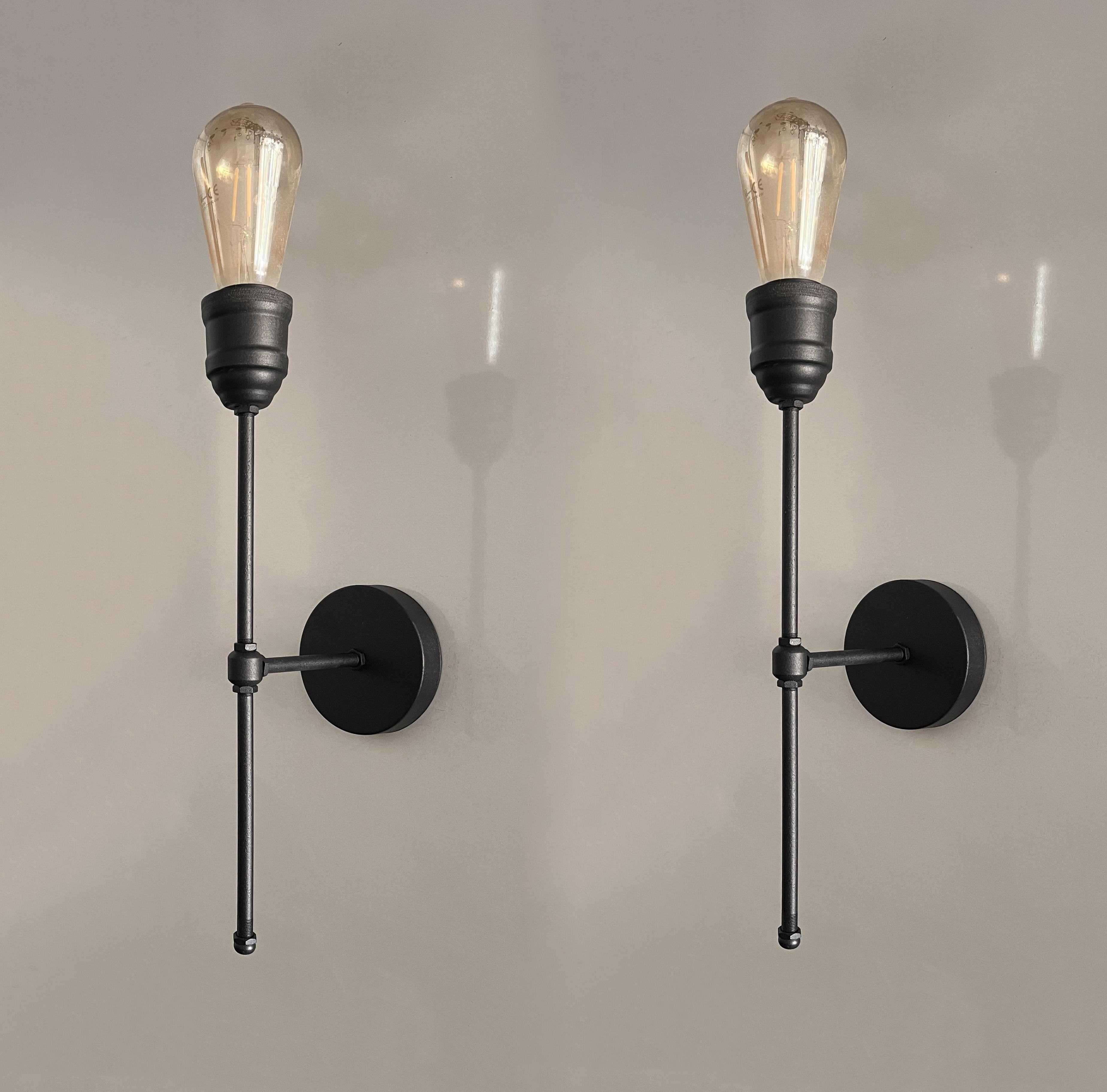 Turna Siyah Kasa Metal Duvar Banyo Tablo Ayna Cafe Elektrikli Aplik (PİLLİ DEĞİLDİR) -2 AdetFeza BalCamlı Siyah Metal Modern 2 Adet Elektrikli Aplik
