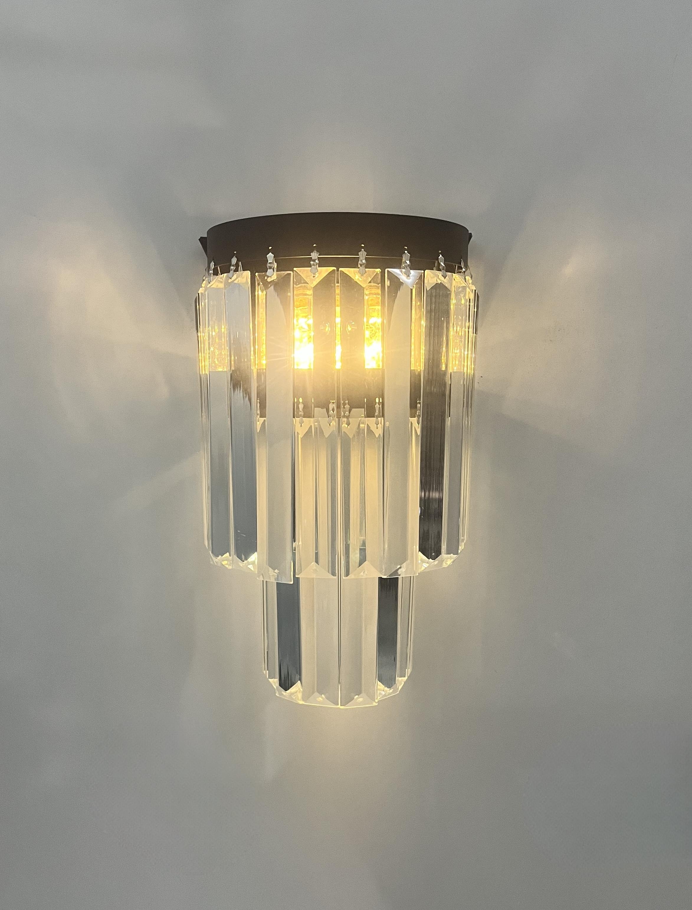 Pandora Kristal Taşlı Pilli Dekoratif Lüx Aplik Siyah Model Dekoratif Led Pilli AplikPilli Lüx Pandora Kristal Taşlı Tekli Gold Aplik