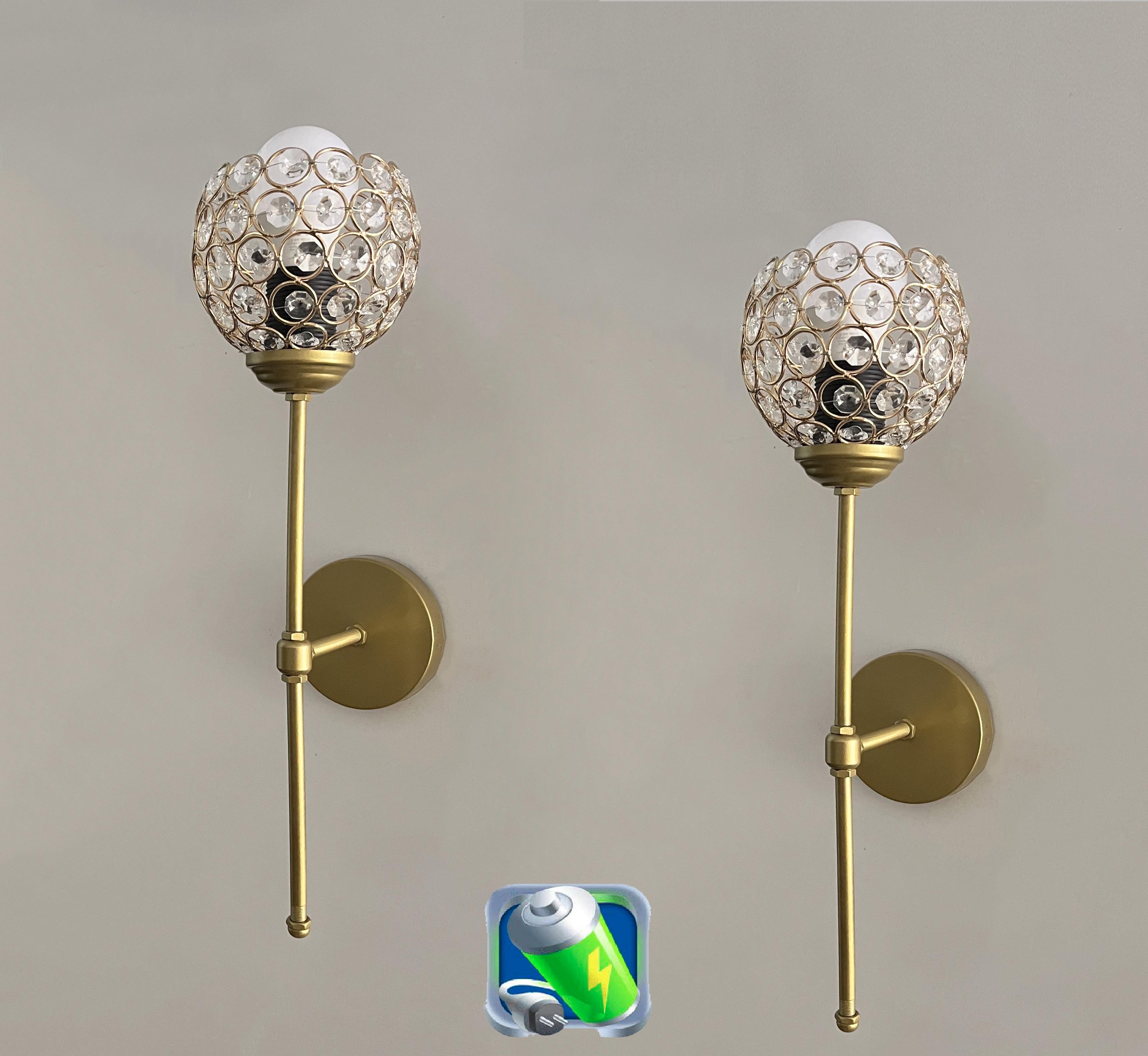 Şarj Et Kullan Gold Feza Oktagon Taşlı Şapka Metal Şarjlı Pilli Aplik - 2 AdetŞarjlı Pilli Aplik Pandora Büyük Boy Gold Kristal Taşlı Lüx Aplik