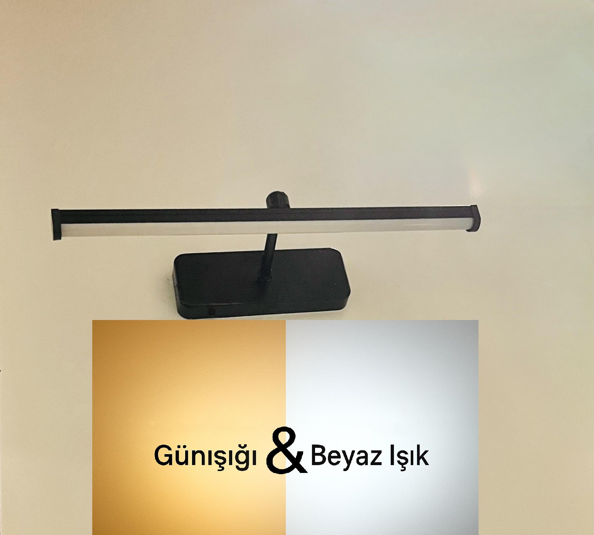 Zümrüt Flüt Siyah Kasa Günışığı - Beyaz Işık (Çift Renkli) Ledli Pilli Aplik-Pil DahildirZümrüt Siyah Günışığı Ledli Pilli Aplik - 2 Adet Fiyatıdır - Pil Dahildir
