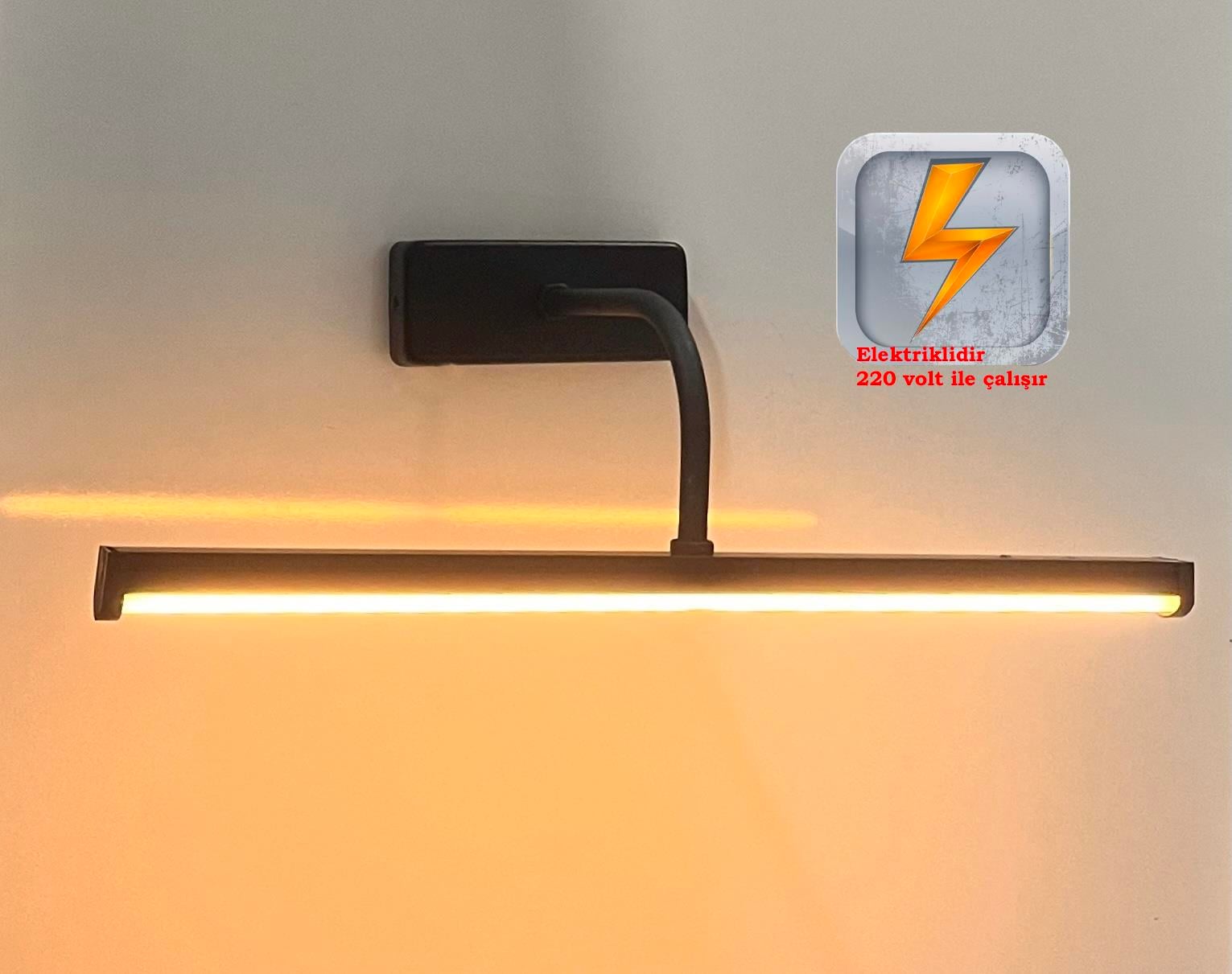 Elektrikli 35cm Dünya Siyah Kasa Modern Dekoratif Günışığı Led Duvar Aplik (PİLLİ DEĞİLDİR)Zümrüt Flüt Siyah Kasa Günışığı Elektrikli Banyo Duvar Ayna Tablo Aydınlatma Kuğu Aplik Ledli Aplik