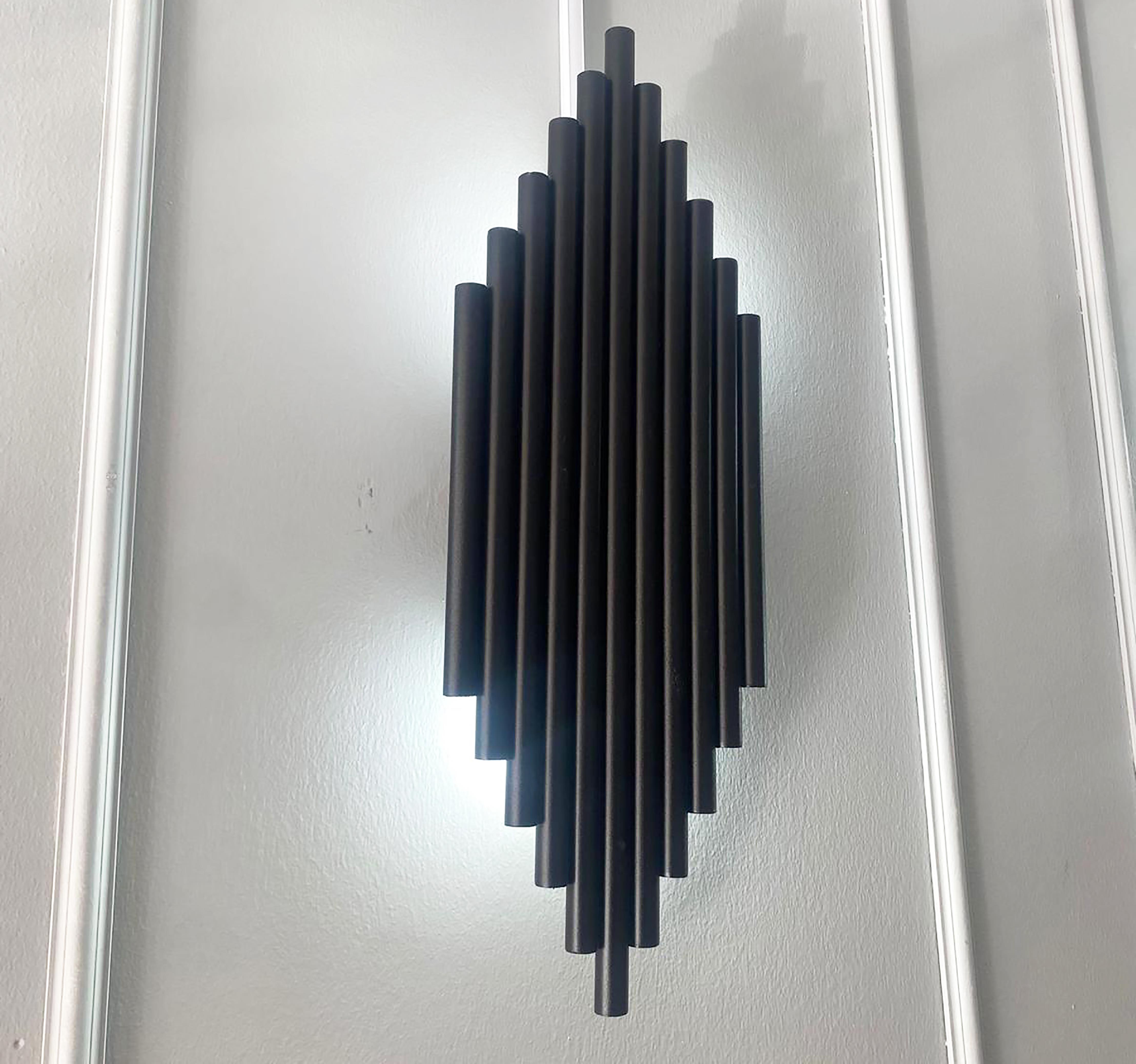 Elektrikli Taç Mahal Siyah Metal Dekoratif Beyaz Işık Duvar Aplik - Led Dahildir (PİLLİ DEĞİLDİR)Zümrüt Flüt Siyah Kasa Günışığı Elektrikli Banyo Duvar Ayna Tablo Aydınlatma Kuğu Aplik Ledli Aplik