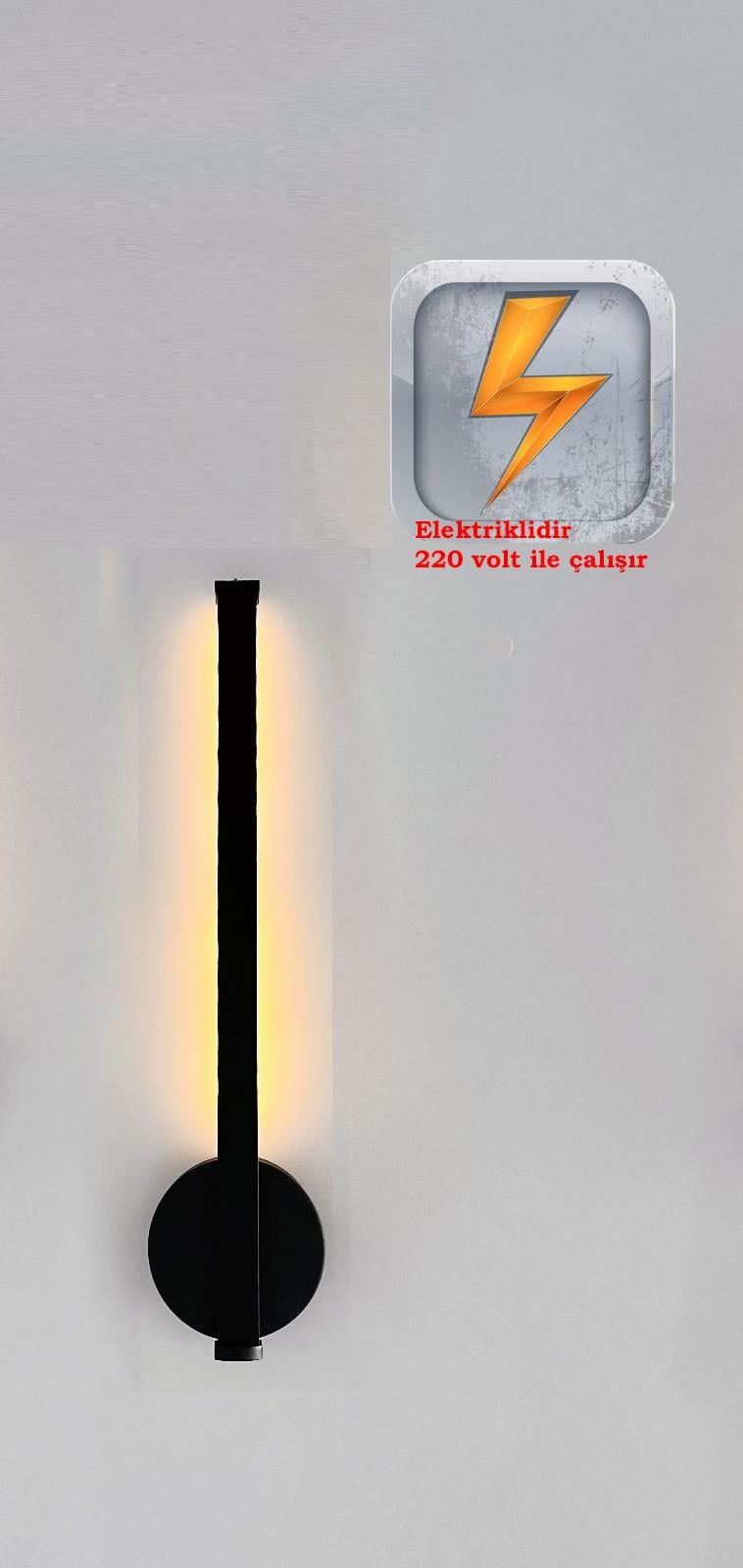 Elektrikli Zümrüt 35cm Siyah Kasa Modern Dekoratif Günışığı Led Duvar Aplik (PİLLİ DEĞİLDİR)Zümrüt Flüt Siyah Kasa Günışığı Elektrikli Banyo Duvar Ayna Tablo Aydınlatma Kuğu Aplik Ledli Aplik