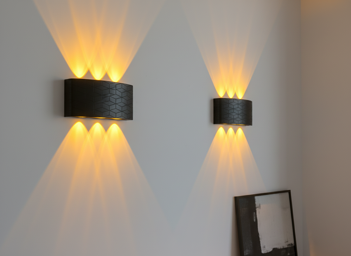 Geometrik Deren Siyah Kasa Günışığı Anahtarlı Ledli Elektrikli Aplik - Tek Adet - PİLLİ DEĞİLDİRZümrüt Flüt Siyah Kasa Günışığı Elektrikli Banyo Duvar Ayna Tablo Aydınlatma Kuğu Aplik Ledli Aplik