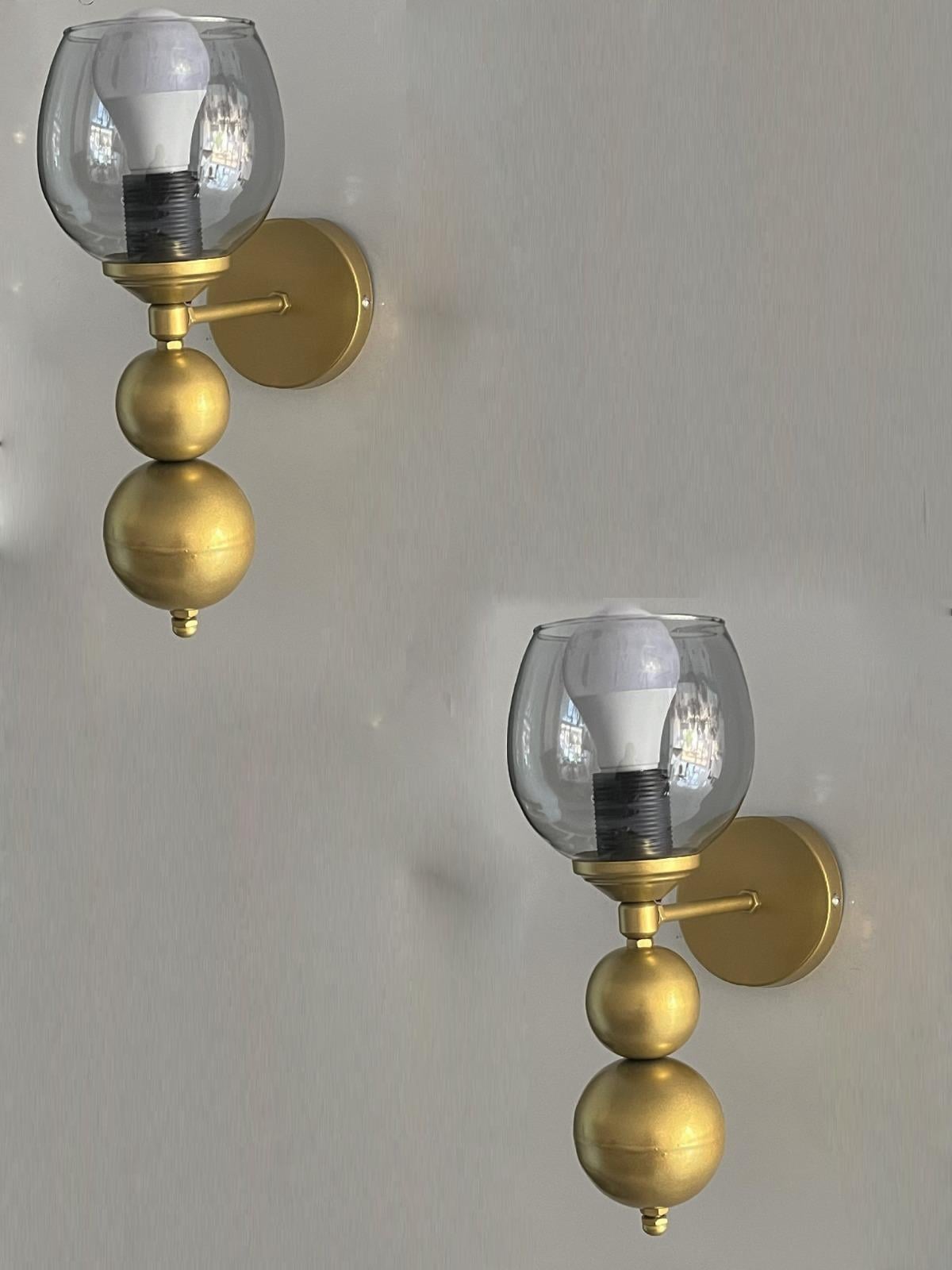 Gold Tokyo Füme Camlı Metal Pilli Aplik - 2 Adet - Özel Tasarım Lamba ve Pil DahildirFeza BalCamlı Siyah Metal Modern 2 Adet Pilli Aplik - Özel Tasarım Lamba ve Pil Dahildir