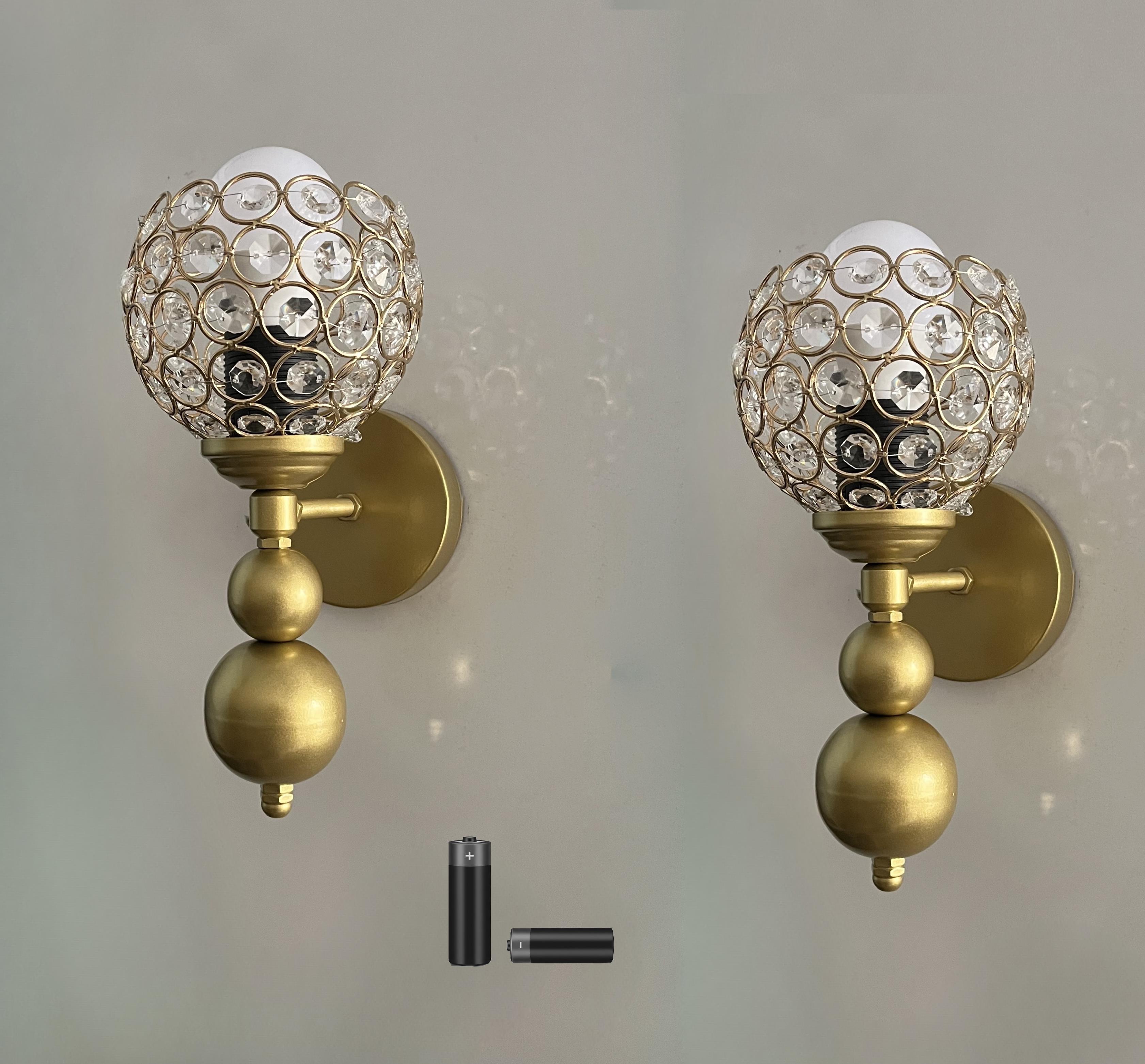 Gold Tokyo Oktagon Taşlı Şapka Metal Pilli Aplik - 2 Adet - Özel Tasarım Lamba ve Pil DahildirFeza BalCamlı Siyah Metal Modern 2 Adet Pilli Aplik - Özel Tasarım Lamba ve Pil Dahildir