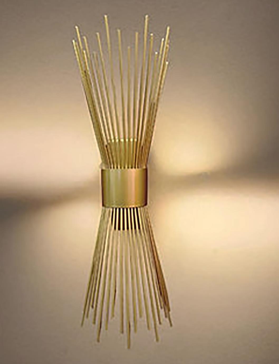 Hisar Eskitme Metal Pilli Aplik Günışığı Ledli Modern Duvar Aplik Duvar Lambası İç Mekan - Tek AdetLemos Gold Metal Pilli Aplik - 9v pil Hediyedir -Tek Adet Fiyatıdır