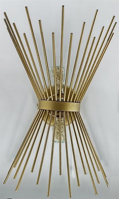 Metal Gold Kirpi Duvar Pilli Aplik - Tek Adet Fiyatıdır