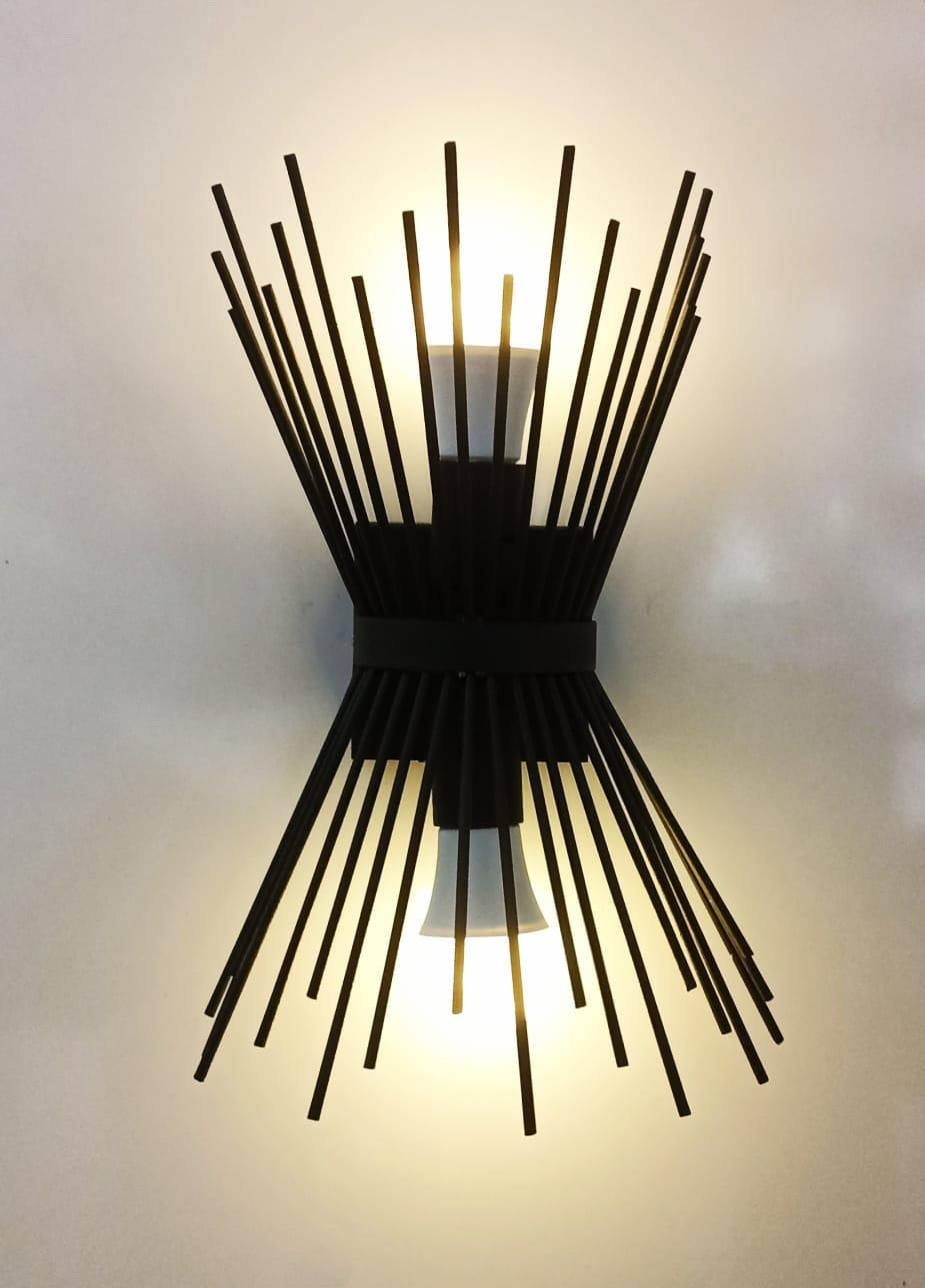 Metal siyah Kirpi Duvar Elektrikli Aplik - Tek Adet FiyatıdırMetal Gold Kirpi Duvar Pilli Aplik - Tek Adet Fiyatıdır