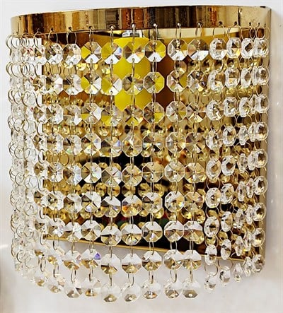Oktagon Taşlı Gold Aplik - 3