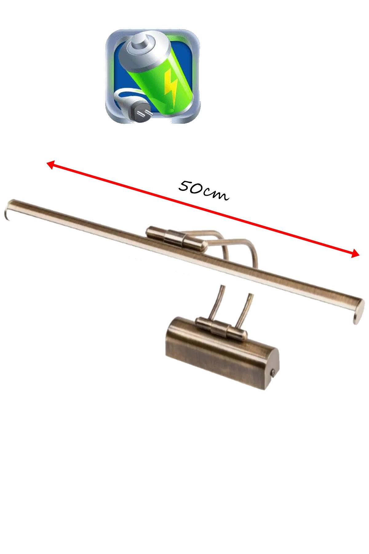 Şarj Et Kullan 50cm Eskitme Kasa Şarjlı Pilli Aplik Günışığı Banyo Duvar Ayna Tablo Kuğu Flüt AplikŞarjlı Pilli Aplik Pandora Büyük Boy Gold Kristal Taşlı Lüx Aplik