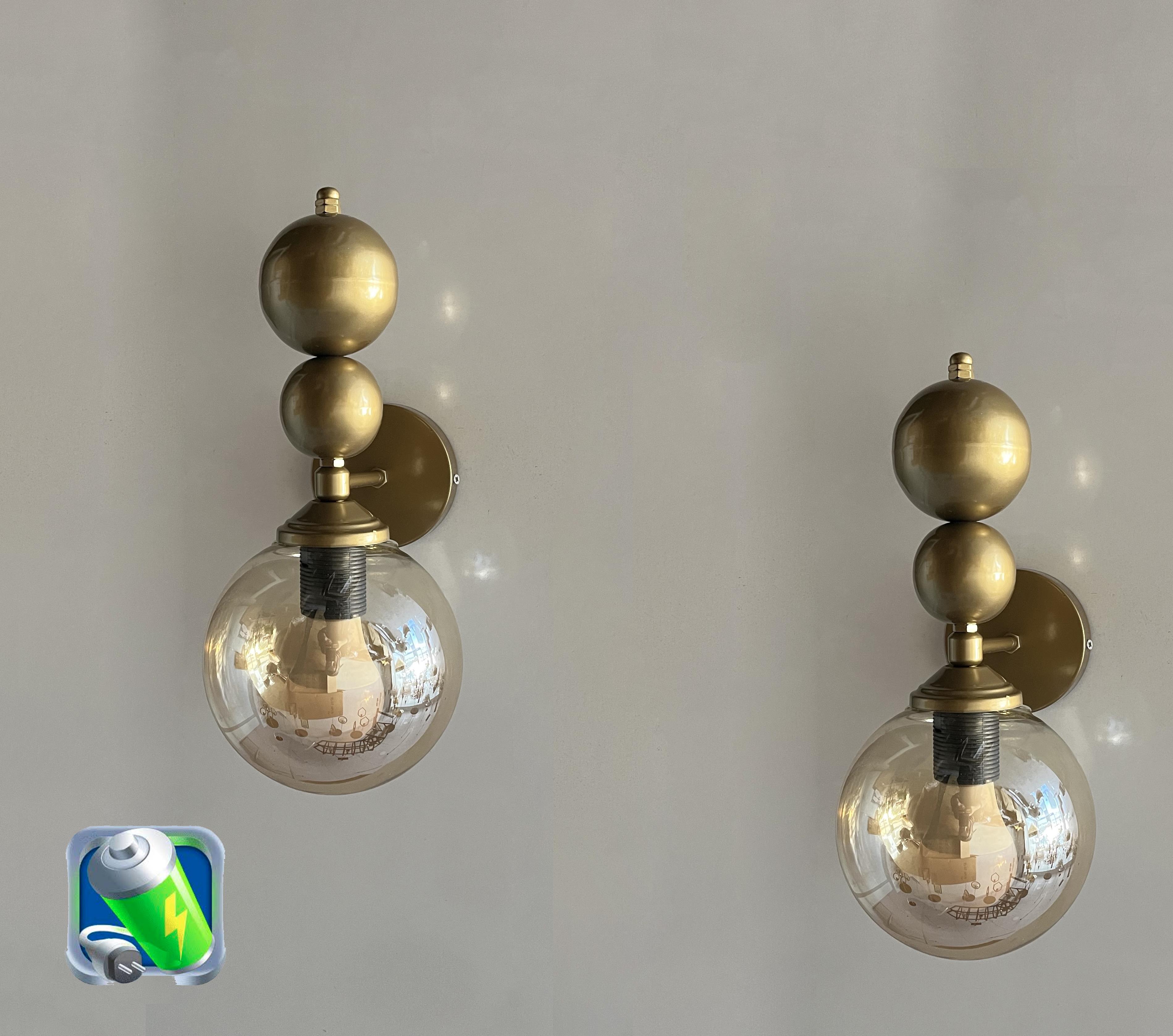 Şarj Et Kullan Eskitme Florida Şarjlı Pilli Aplik Bal Glop Camlı Metal Modern Aydınlatma - 2 AdetŞarjlı Pilli Aplik Pandora Büyük Boy Gold Kristal Taşlı Lüx Aplik
