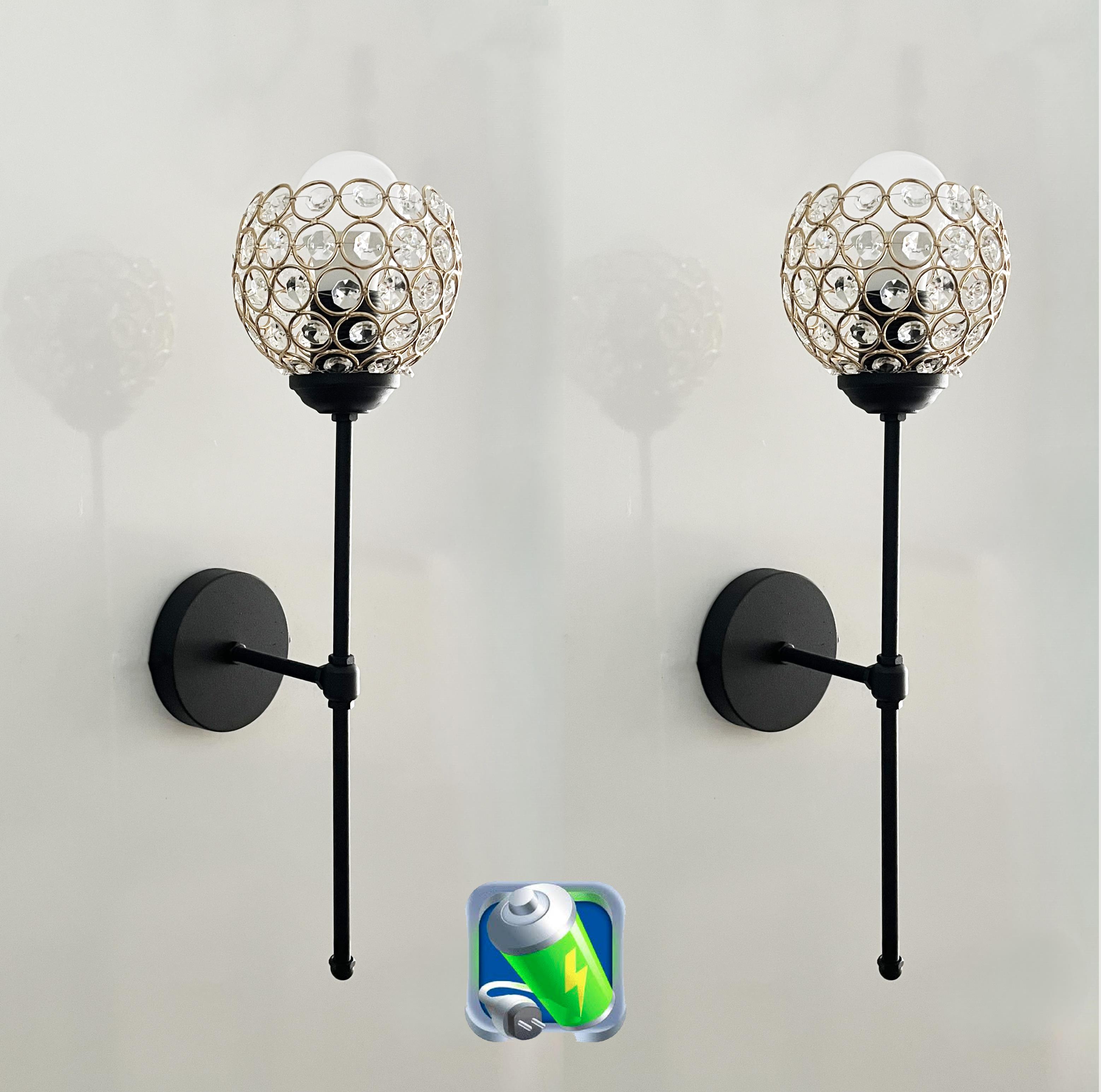 Şarj Et Kullan Feza Siyah Kasa Şarjlı Pilli Aplik Oktagon Taşlı Şapka Metal Modern - 2 AdetŞarjlı Pilli Aplik Pandora Büyük Boy Gold Kristal Taşlı Lüx Aplik
