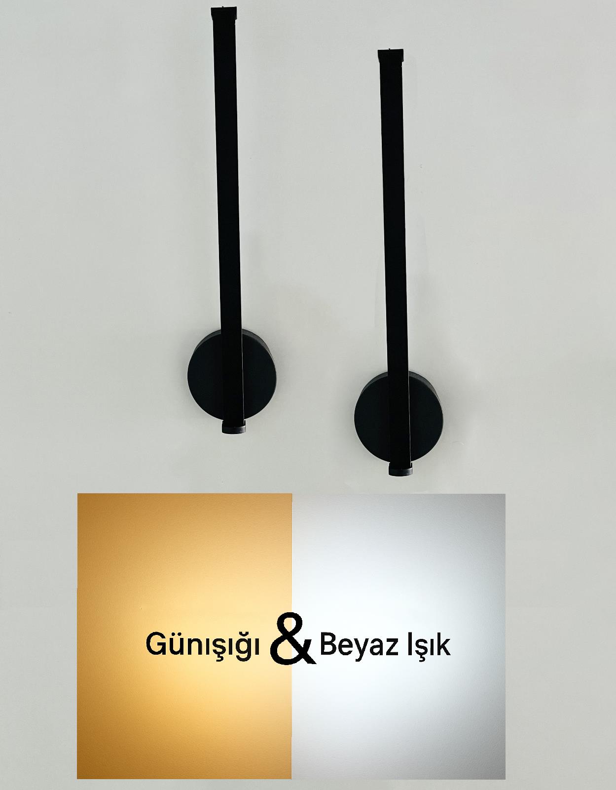 Zümrüt Siyah Kasa Günışığı - Beyaz Işık (Çift Renkli) Ledli Pilli Aplik - 2 Adet - Pil DahilZümrüt Siyah Günışığı Ledli Pilli Aplik - 2 Adet Fiyatıdır - Pil Dahildir