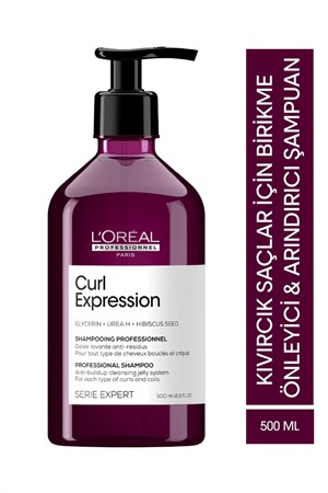 Serie Expert Curl Expression Kıvırcık Saçlar İçin Birikme Önleyici Şampuan 500 ml