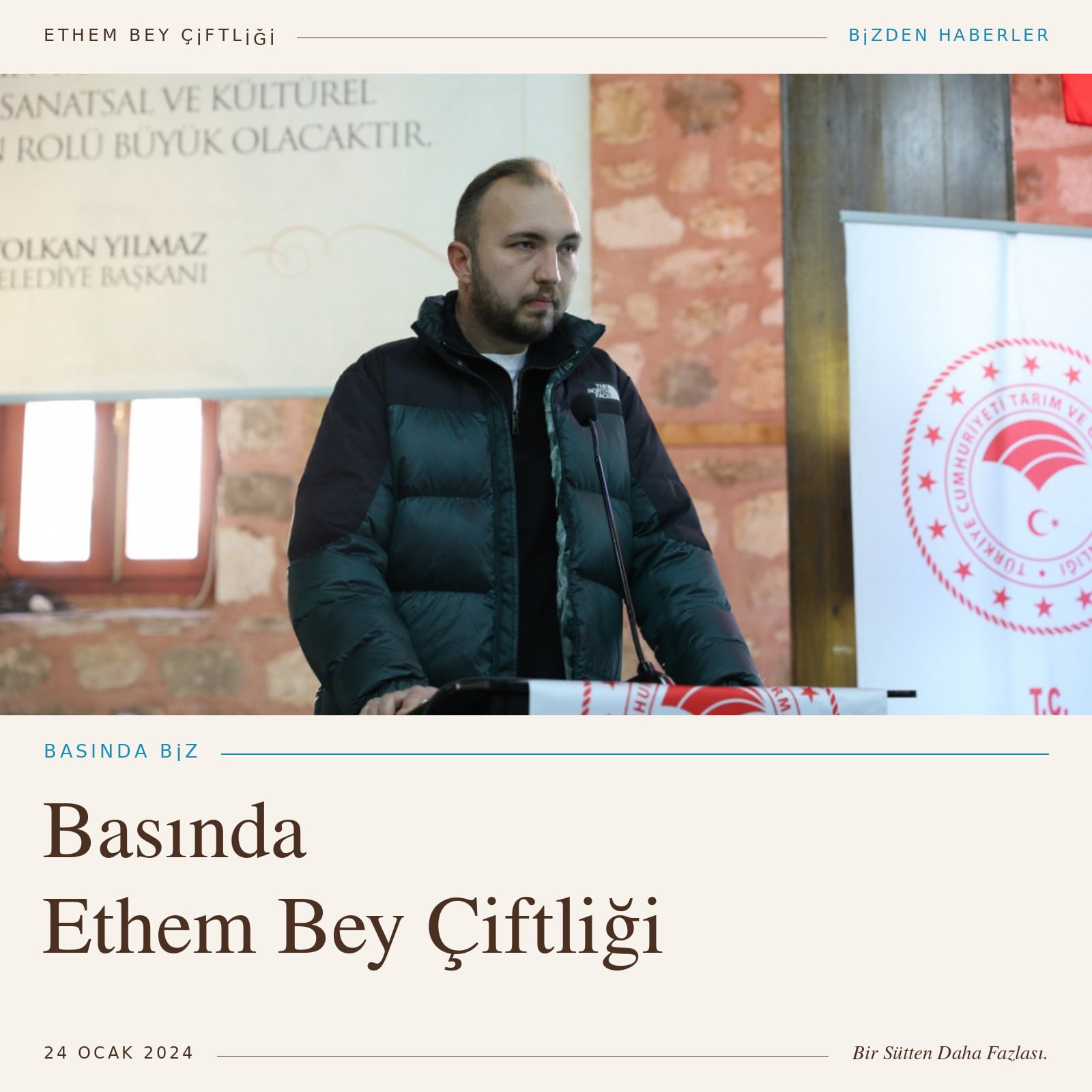 Ethem Bey Çiftliği’nin tarım toplantısındaki konuşması