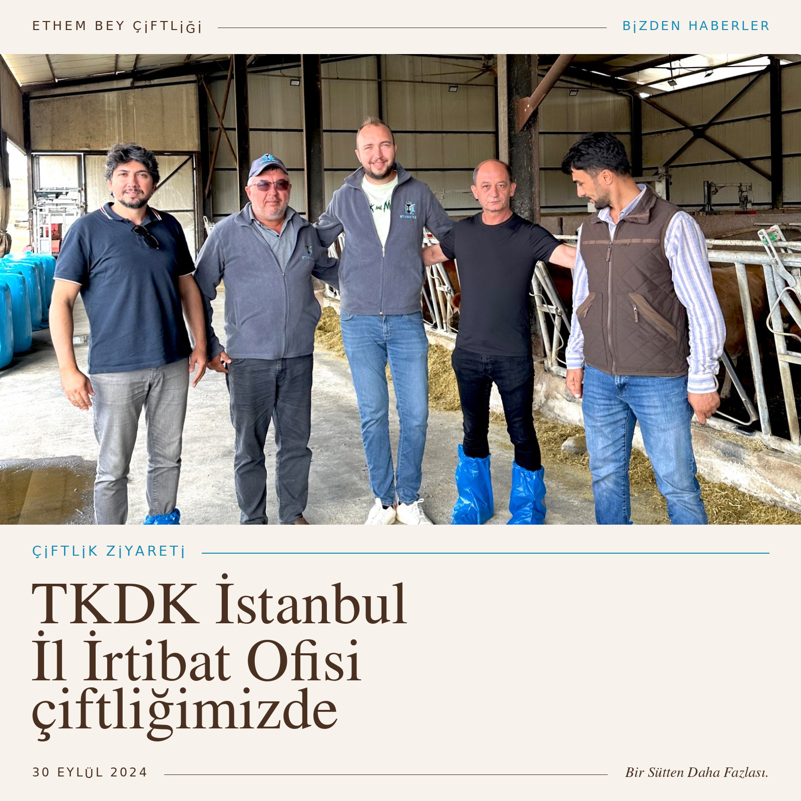 TKDK İstanbul İl İrtibat Ofisi’nin Ethem Bey Çiftliği ziyareti