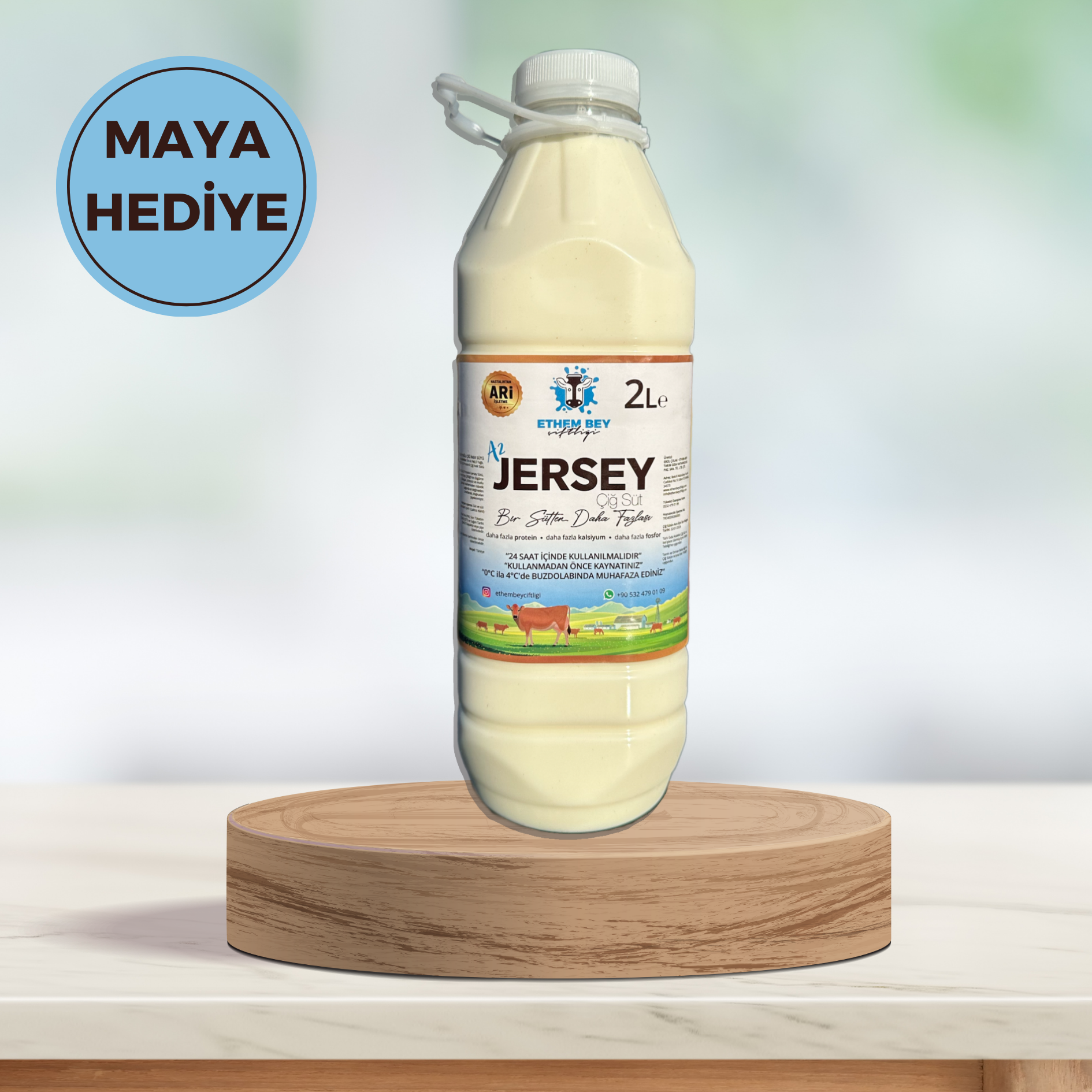 2 Litre - Jersey Çiğ Süt 
