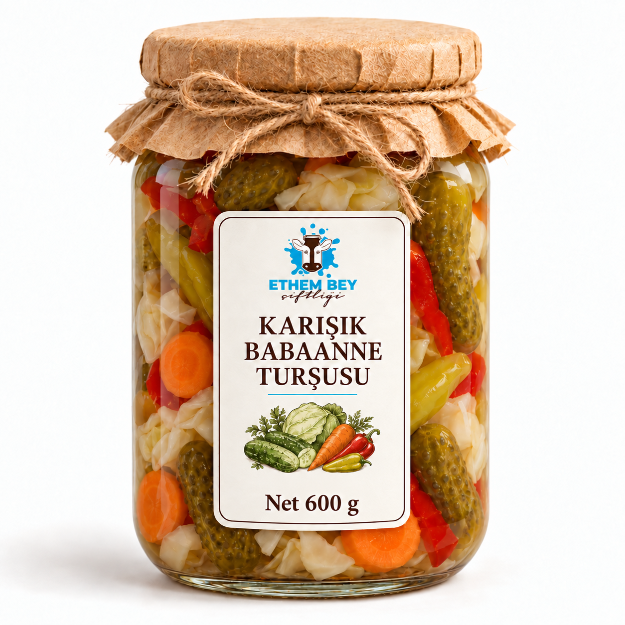 600 Gram - Karışık Babaanne Turşusu