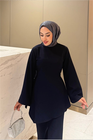 Helin Tesettür Takım Lacivert