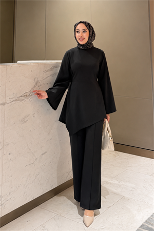 Helin Tesettür Takım Siyah