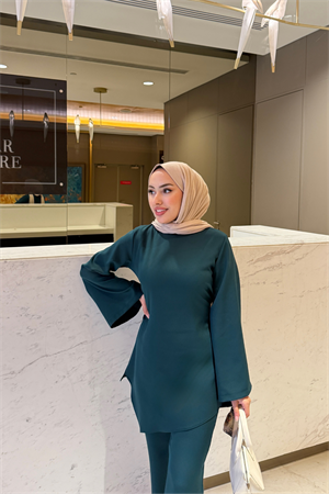 Helin Tesettür Takım Yeşil