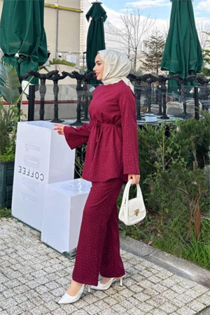 Mila Zarif Dokulu Bordo Takım