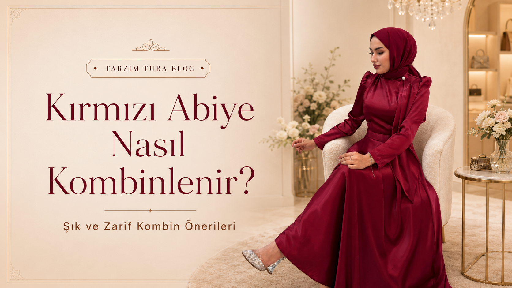 Kırmızı Abiye Nasıl Kombinlenir