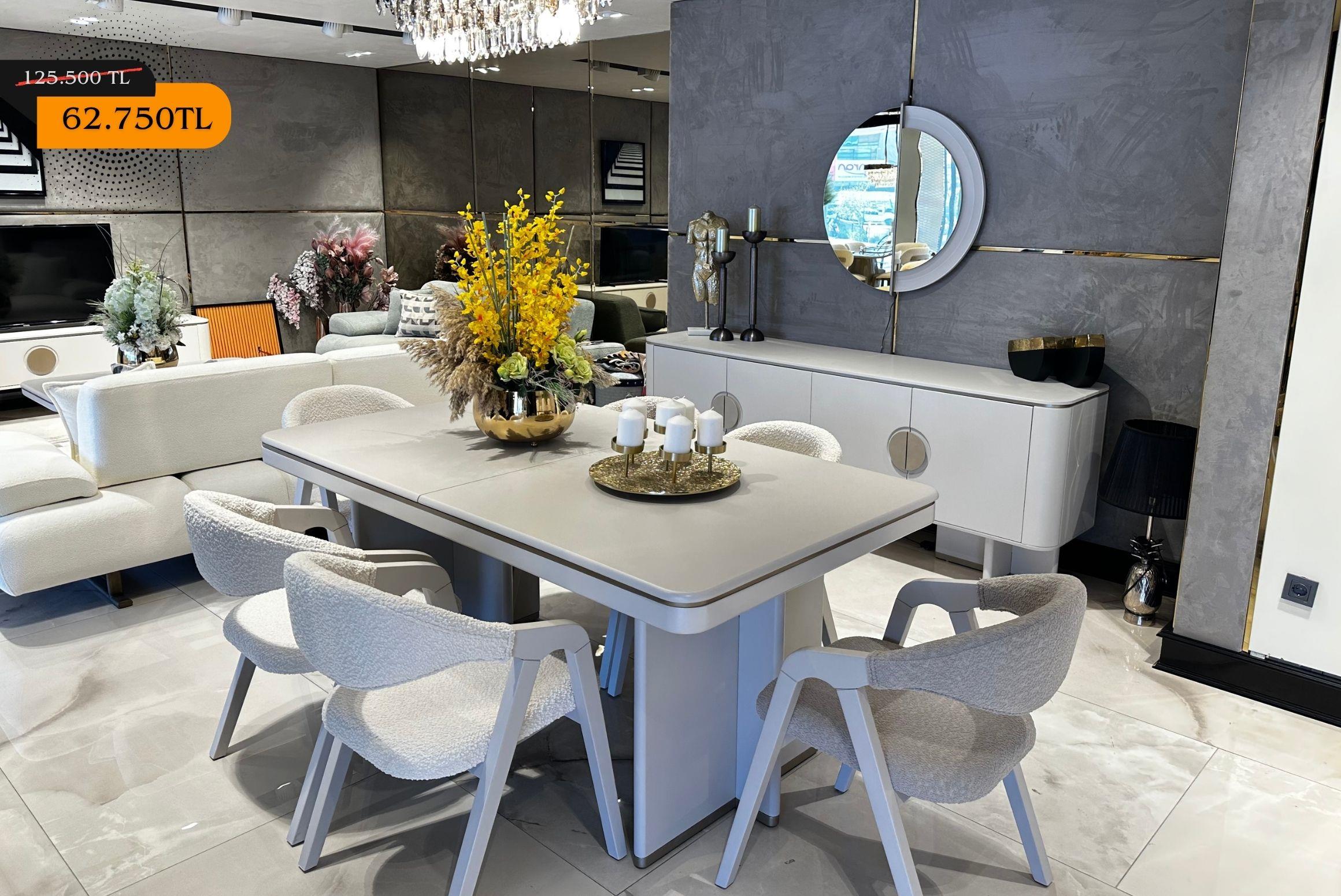 OUTLETDabney Yemek Odası Takımı-Outlet