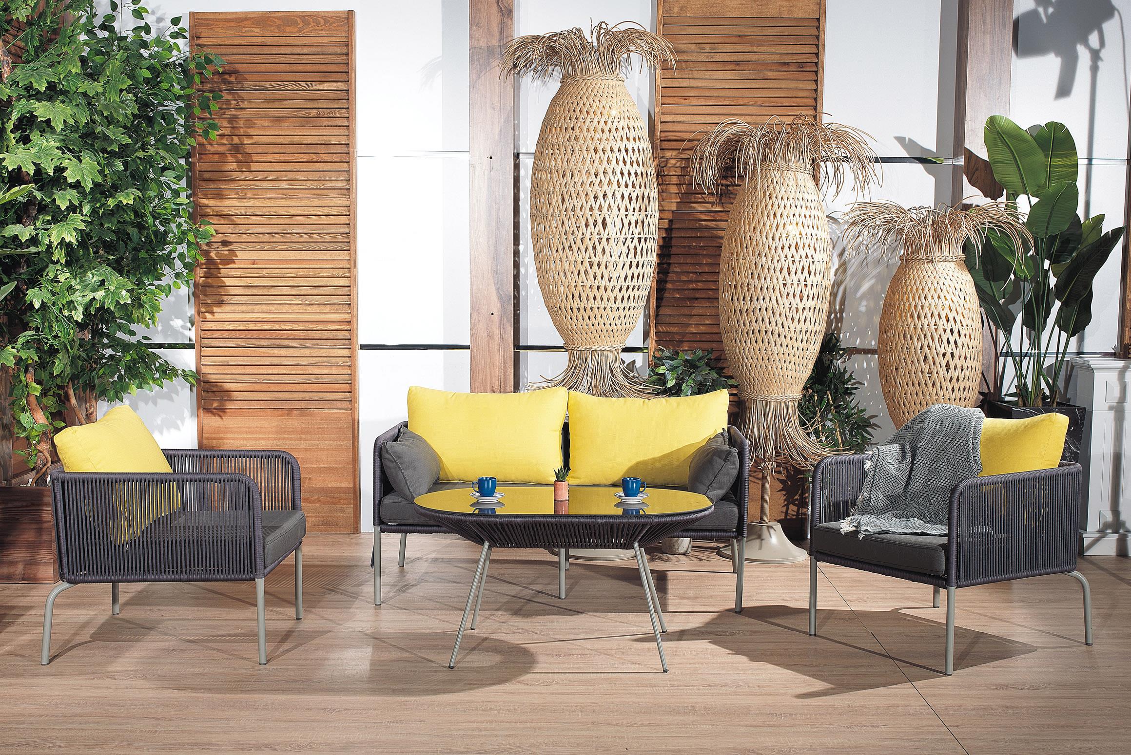 Bahçe Oturma GrubuDuma Çay Seti-Metal