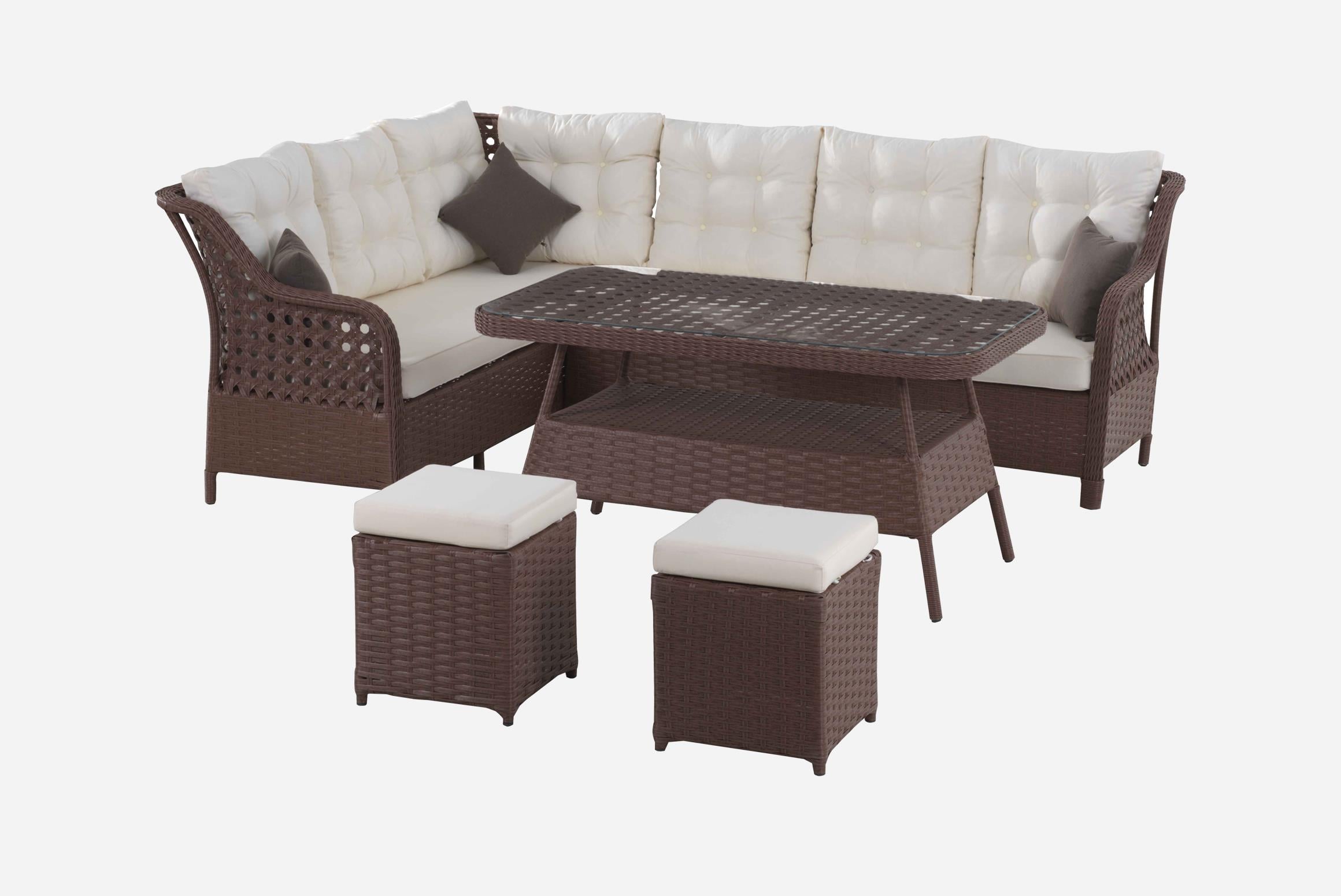 Bahçe Oturma GrubuLady Bahçe Köşe Takımı-Rattan