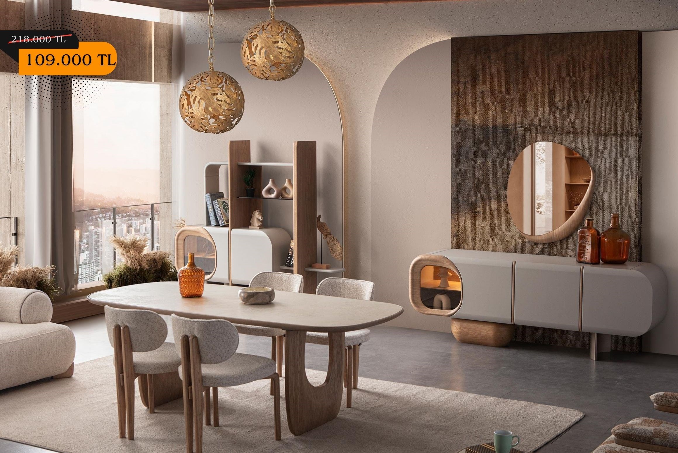 OUTLETLuzon Yemek Odası Takımı-Outlet
