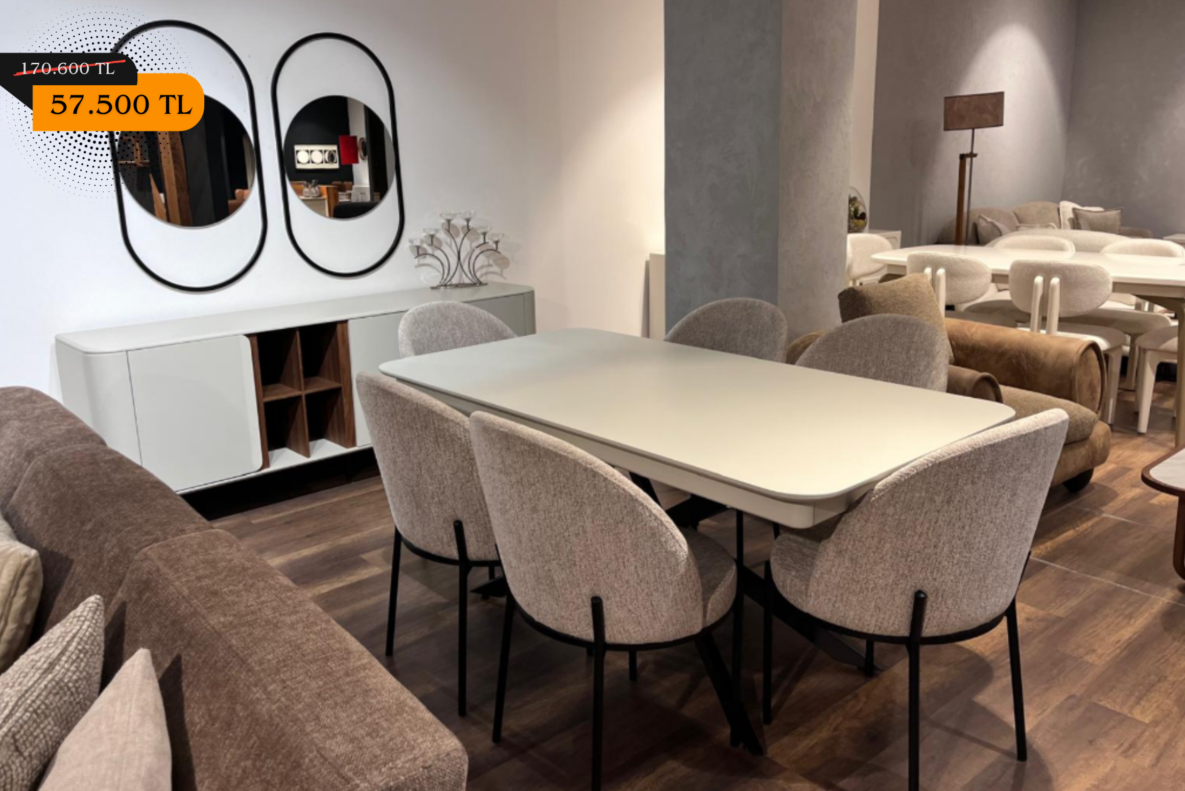 OUTLETMorelos Yemek Odası Takımı-Outlet