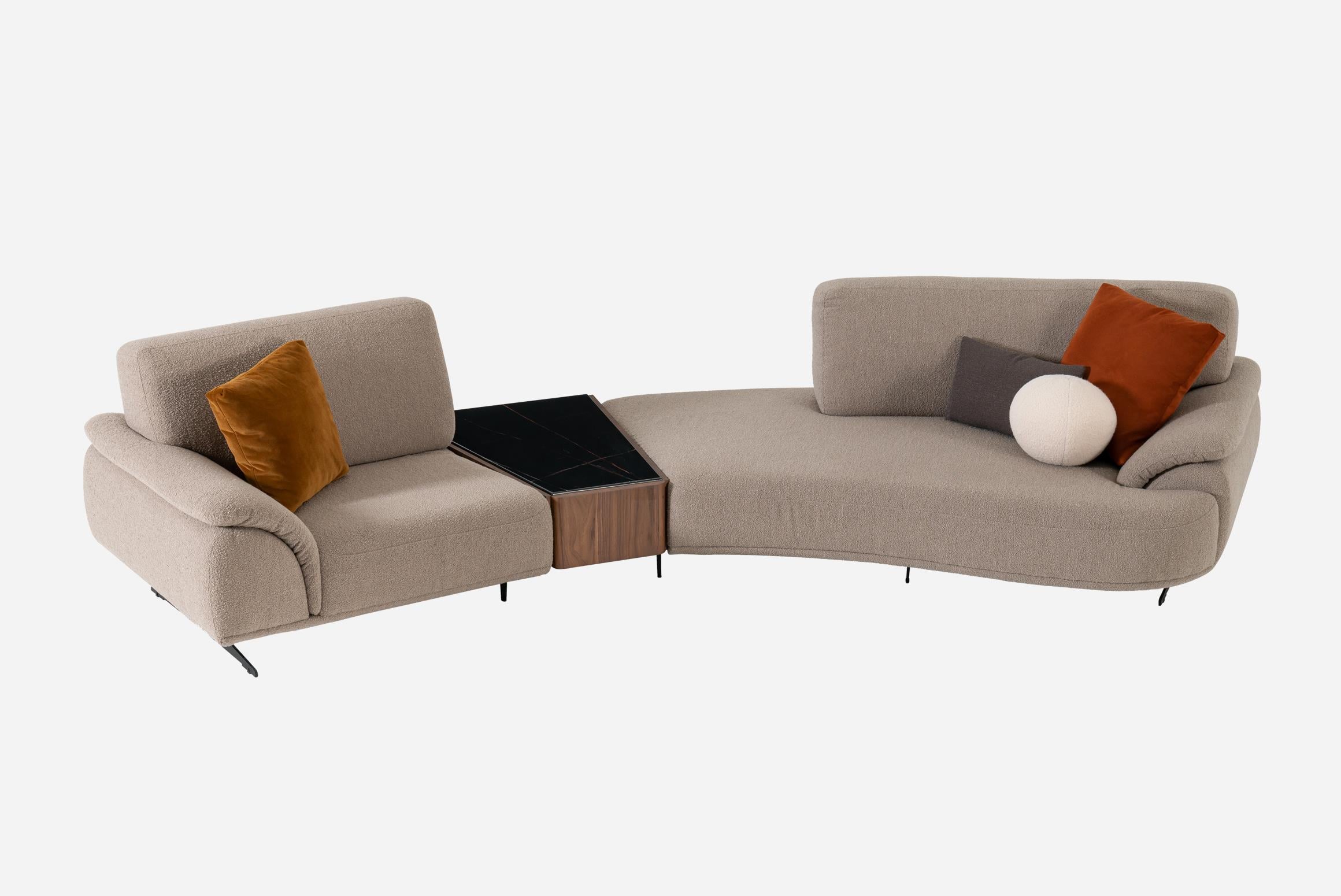 Sogno Arclı Köşe Koltuk-Keten