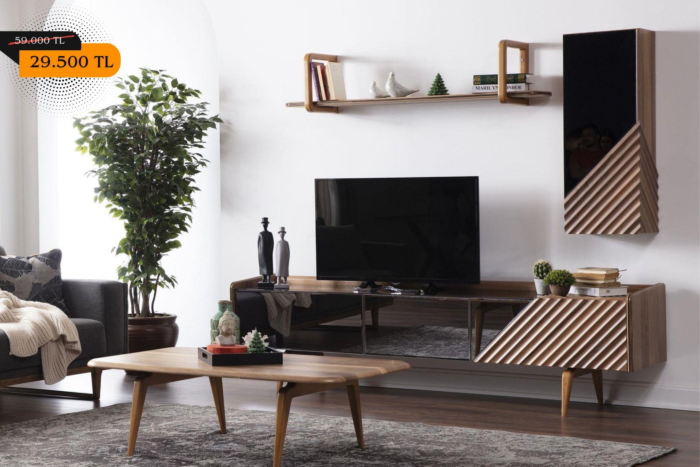 OUTLETWoden Tv Ünitesi Takımı-Outlet