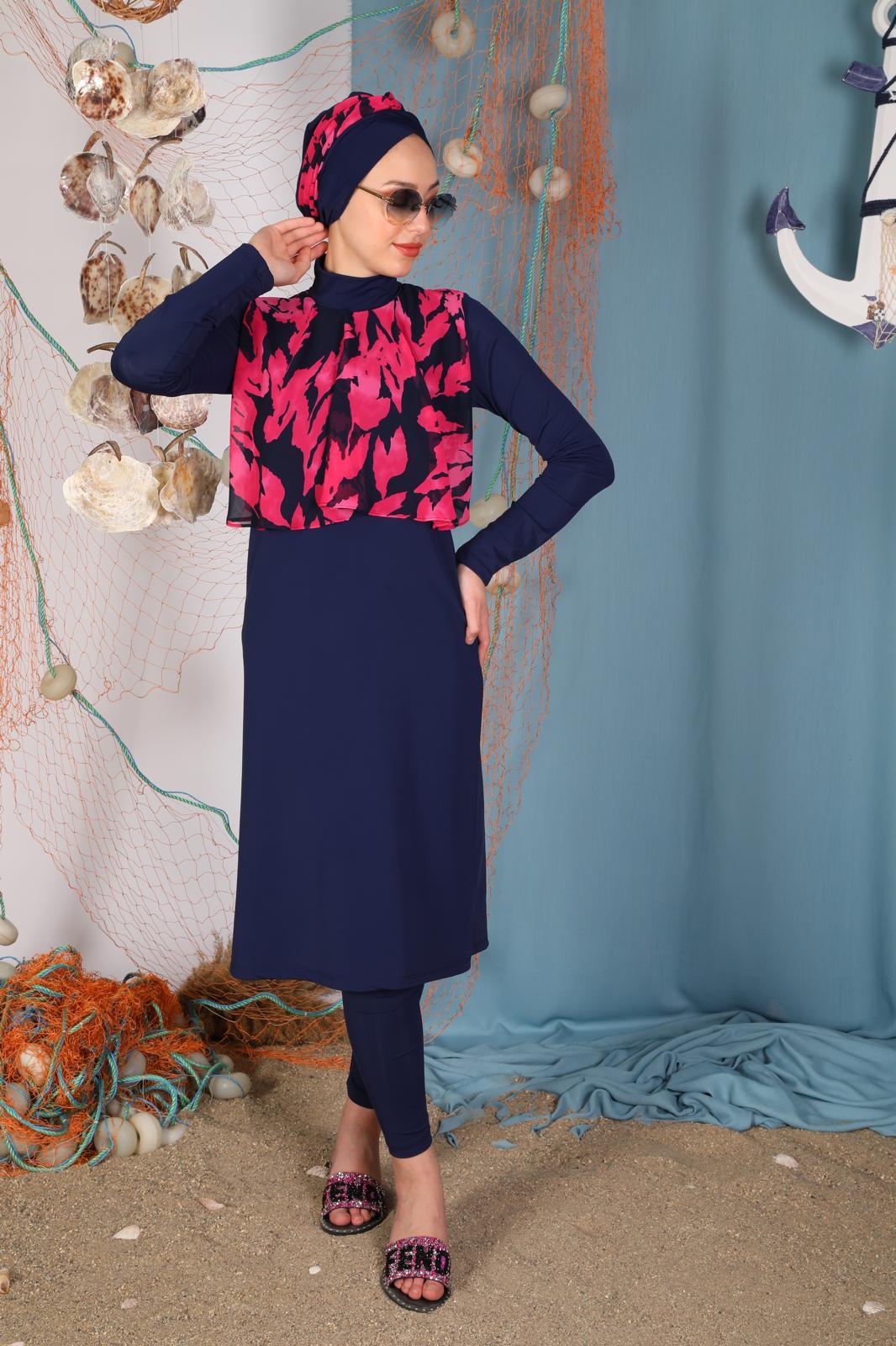 Forest Model Tasarım Tesettür Mayo Takım