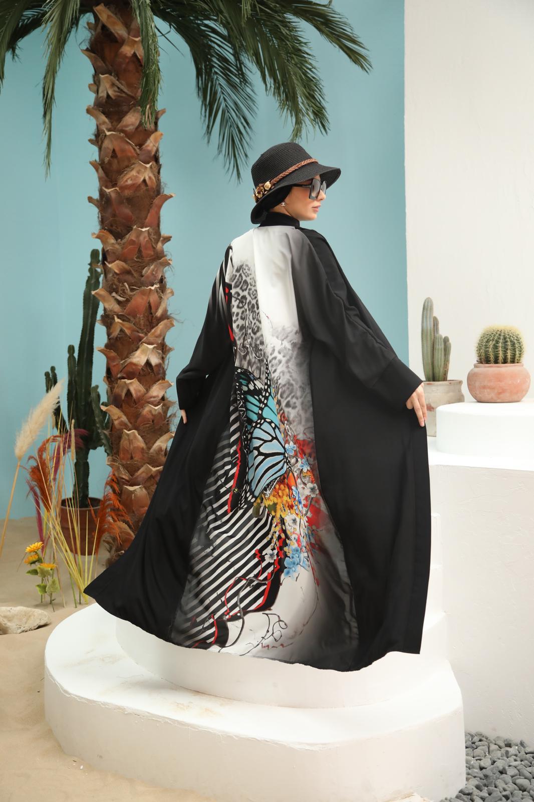 Kelebek Desen Kimono