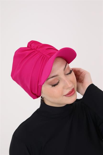 Mila Fuşya Siperlikli Bone