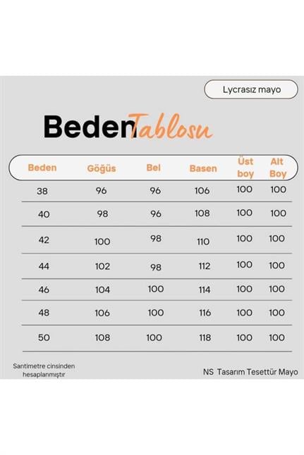 Elena Halka Desenli Tasarım Tesettür Paraşüt Kumaş Ikili Mayo Takım 363