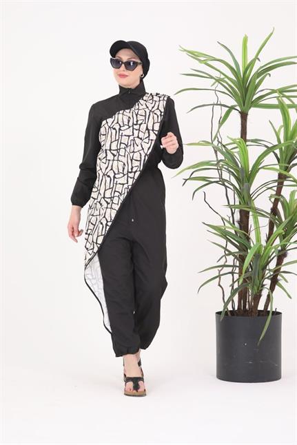 OCEAN STONE DESEN TASARIM TESETTÜR TULUM MAYO