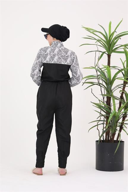 Dream Beyza Desen Tasarım Tesettür Paraşüt Kumaş Tulum Mayo