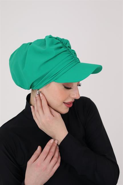 Mila Turkuaz Siperlikli Bone