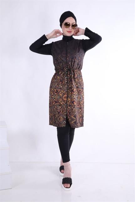 Degradeli Paraşüt Kumaştan 3 Lü Mayo Takım - Hardal