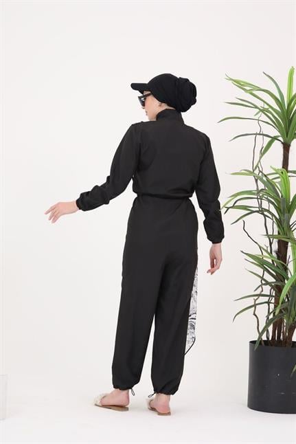 OCEAN WHİTE ANGEL DESEN TASARIM TESETTÜR PARAŞÜT KUMAŞ TULUM MAYO