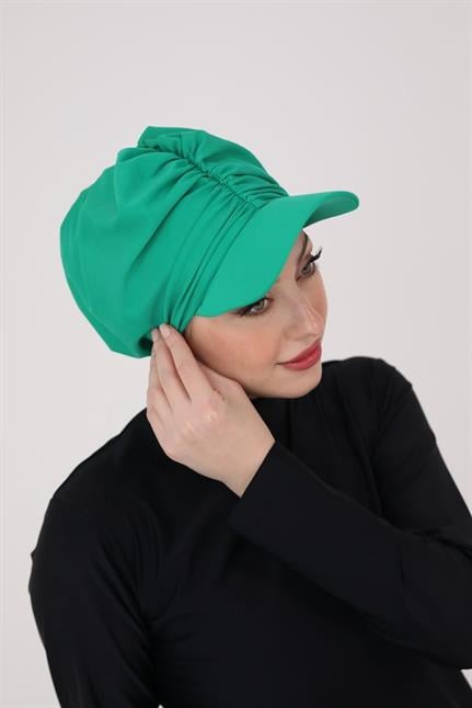 Mila Turkuaz Siperlikli Bone