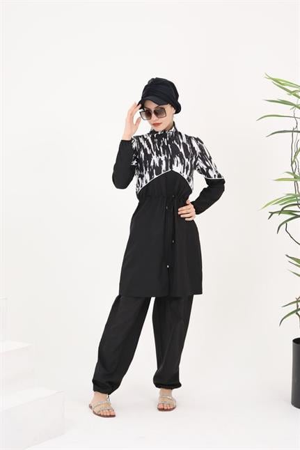 LENA ÇİZGİ DESENLİ BİYELİ İKİLİ MAYO TAKIM