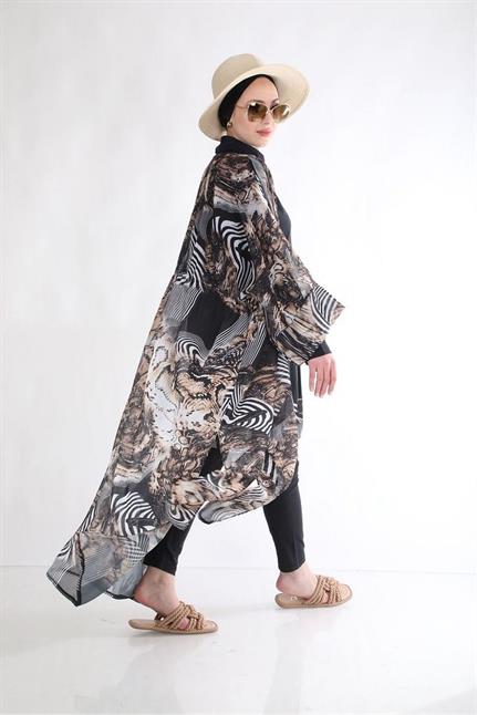 Amazon Leopar Desen Tasarım Tesettür Pareo